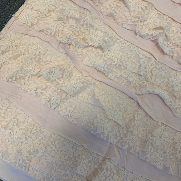 Express tube top lace ruffle dress - Picture 3 of 3